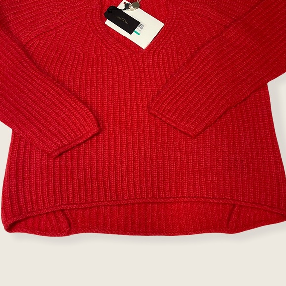 Rag&Bone - Joseph V-Neck Sweater - Papaya - M - Picture 7 of 12